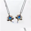 Pendant Necklaces Game Genshin Impact Neuvillette Furina Focalors Choker Necklace Cosplay Fontaine God Of Justice Blue Vision Jewelry Otjny