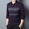 Men's T Shirts Autumn T-shirt Long-Sleeved Loose Bottoming Shirt Top Polo Plus Size Cross-Border Wholesale