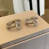Women Designer Cluster Rings Full Diamond Opening Saturn Ring Planet Single Diamond Ring Crown with Diamond Ring 925 Silver