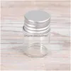 Vasen 20 stücke 5 ml Glas Lagerung Flaschen Aluminium Wunsch Gläser Mini Transparent Drop Lieferung Home Garten Dh73E