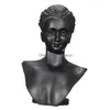 Jewelry Stand Boutique Counter Black Resin Lady Figure Mannequin Display Bust Rack For Necklace Pendant Earrings Mx200810230N Drop D Dhpdq