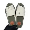 Luxury Women's Casual Sandals Högkvalitativa läderstrandslippare Ladies Classics Shoes Female Flip Flops Sandal C04513