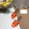 Italien Frauen Sandalen flache Hausschuhe echte Ledersandal -Slipper 2024 Frauen Slide Summer Fashion Beacindoor Flip Flops Leder Lady Schuhe nni7