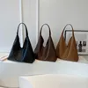 Evening Bags LEFTSIDE Fashion Design Leather Shoulder Bag for Women 2023 Tend Female Simple Big Underarm Hobo Handbags and Purses 231219