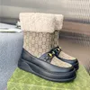 Designer stövlar snöstövlar högkvalitativa kvinnor lyxiga stövlar halv boot klassiska stil skor vinter höst snö stövlar nylon duk stövlar storlek 35-42