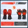 Ski Gloves Savior Heat Mittens Heated Gloves Electric Battery Winter Sports Ski Snowboard Camping Hiking Heated Motorcycle Gloves Men Women 231218