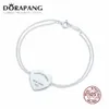 DORAPANG 100% 925 Sterling Silver Heart sign Pendant Simple Design For Women Elegant Fine Jewelry252q