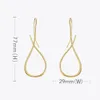 Dangle Chandelier ENFASHION Waterdrop ligne boucles d'oreilles pour femmes balancent grandes boucles d'oreilles couleur or minimalisme mode bijoux cadeaux Brincos E1189 231218