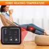 Foot Massager Electric Heating Knee Massager Far Infrared Joint Physiotherapy Elbow Knee Pad Vibration Massage Pain Relief Health Care 231218