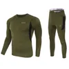 winter Top quality thermal underwear men sets compression fleece sweat quick drying thermo clothing 240111