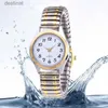 Women's Watches Man Women Couple Wrist Watches Stainless Steel Band Alloy Lovers Business Quartz Movement Wristwatch Elastic Strap Band WatchL231217