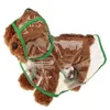 Abbigliamento per cani Impermeabile per animali domestici Impermeabile trasparente Impermeabile Cappotti antipioggia con cappuccio Cappotto resistente all'acqua per cani Giacca per cuccioli Poncho