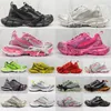 Designer casual sko paris 3xl sneakers läder trippel tränare svart vit rosa nät bekväm nylon ökar sneakers för män och kvinnor