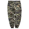 Tiger Print Camouflage Overalls Men's Style Tactical Fashion Small Feet Casual Long Pants