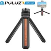 Holders PULUZ PLUS INLADAD WOOD BURKTOP Vlogging Live Trépied Porte-trépie avec tête de trépie