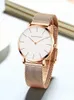 Autres montres Montre Top Marque Drop Japon Quartz Mouvement 36mm Or Rose Étanche À La Mode Nordique Minimaliste Dames 231219