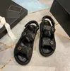 Luxury Women's Casual Sandals High Quality Real Leather Beach Slippers Ladies Classics Slide Shoes Female Flip Flops Sandal C085470