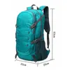 Utomhuspåsar utomhus fällbara ryggsäck 40L ultralätt vattentät mjuk camping axelpaket klättring resor bergsklättring camping vandring väska 231218