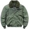 Herenjassen Winter Lamsfluwelen jas Gewatteerd Dikker Bomber Bovenkleding Fleece Colla Retro Warme jassen