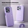 Neuankömmling Drahtlose Ladekamera Schutz Silikon Magnetische Handyhüllen für iPhone 12 13 14 15 Pro Max Plus Hülle mit OPP Beutel