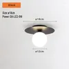 Plafoniere Lampada a LED in oro nero con sfera di vetro per ingresso balcone apparecchi di illuminazione per interni camera da letto soggiorno