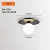 Ceiling Lights Black Gold LED Lamp With Glass Ball For Entrance Balcony Indoor Lighting Fixtures Bedroom Living Room