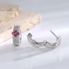 Nowy przylot Diamond Designer Jewelry Słynne marki Four Leaf Clover Hoop Kolczyki dla kobiet