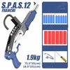 UDL Spas-12 Soft Bullet Darts Blaster Rifle Pun Gun Manuale Eiezione Sniper Scattare Modello di tiro per adulti per ragazzi Games all'aperto Prop