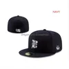 Ball Caps Klaar Voorraad Mexico Ingericht Letter M Hip Hop Maat Hoeden Baseball Adt Flat Peak Voor Mannen Vrouwen Fl Gesloten 7-8 Drop Delivery Fash Dhzxl