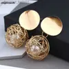 Kolczyki Dangle Chandelier 2019 Mody 2018 Ball Geometryczne kolczyki dla kobiet wiszący Kolczyki Drop Kolczyki Nowoczesne biżuterię 231219