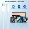 OEM Kwaliteit USB-C naar Type C Kabel Snellader Koord 1M 3ft Snel Opladen Kabels voor iPhone 15 Samsung telefoons izeso