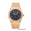 Szwajcarskie zegarki Audema Pigu Luksusowe zegarek Royal Oak Series Audema Pigu Royal Oak Kalendar Auto Rosgold Herren UHR 26574OR.OO.1220OR.02 WN-JLOR