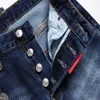 2 neue Designer Herren Skinny Hosen Casual Jeans Herrenmode Distressed Ripped Slim Motorrad Moto Biker Denim Hip Hop Hosen#316