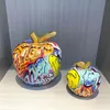 Thee Huisdieren Hars Appelbeeldjes voor thuis en op kantoor Decoratie Geschilderd fruit Art Deco Graffiti Bureau Interieuraccessoires Slaapkamerartikelen 231219