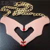 Acrylic Finger Large Pendant Necklace for Women Fashion Acrylic Jewelry297P