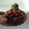 Botellas The Fine Copper Inlaid Coral Beads Turquesa Snuff Folk Collection