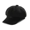 Boinas Mujer Truck Hat Tela de gamuza Gorras ajustables Sboy Beret Baker Cap Gorros Para Hombres Sombrero Hombre