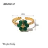 Bandringe Uworld Trendy Edelstahl Schmuck Geschenk Charm 18K vergoldet Öffnung verstellbar Perle Sonnenblume Bague Femme Acier Inox 231219