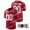 Niestandardowe koszulki piłkarskie Custom 2021 Alabama Crimson Tide College Football Red White Mens Youth Dowolne Jersey Size S-XXXL 10 Mac Jones 4 Br