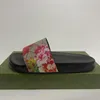 Projektant Włoch Kapcie Paryż nowe gumowe slajdy Sandały Brocade Brocade kobiety mężczyzn Slipper Płaskie dna Flip Flip Flops Damska Moda Piasat 35-46