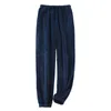 Pantalon masculin pour hommes Pyjama décontracté avec cordon et poches pijama peignoir nocturne endormi