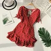 Casual Dresses Alphalmoda Seashore Resort retro V-ring