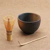 Whole-ceremony 3pcs sets matcha bowl bamboo scoop matcha whisk teaware347A