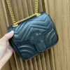 10A najlepsze designerskie lustro Worka Woman Bags na ramię klasyczny torba klapa 18cm moda luksusowe torby dla kobiet czarne torba krzyżowa oryginalne skórzane łańcuchy z pudełkiem