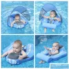 Bath Toys Mambobaby Effen Icke-inflatable Nyfödd Taille Float Lie Down Pool Swimming Ring Swim Trainer för Baby262x Drop Delivery Baby OTJ30