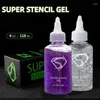 Inks Tattoo Inks SUPER STENCILGEL Equipment Transfer Paper Gel EZ Oil 4OZ Purple Transparent 118ml/bottle