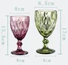 240ml 300ml stemware moderno azul champanhe água copos de vinho taças moda vidro colorido festa de casamento verde azul roxo cinza taças