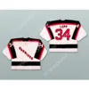 Personalizado JOSH LEPP 34 MOOSE JAW WARRIORS BRANCO HÓQUEI JERSEY NOVO Top Costurado S-M-L-XL-XXL-3XL-4XL-5XL-6XL