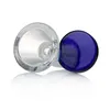 Bols en verre épais 14mm mâle 18mm bol en verre joint mâle bols de bong de couleur mélangée accessoires de conduites d'eau pour fumer livraison gratuite