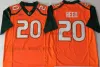 Vêtements de football américain personnalisés Miami Hurricanes Man College 20 Ed Reed Maillots 26 Sean Taylor 5 Andre Johnson 47 Michael Irvin 52 Ray